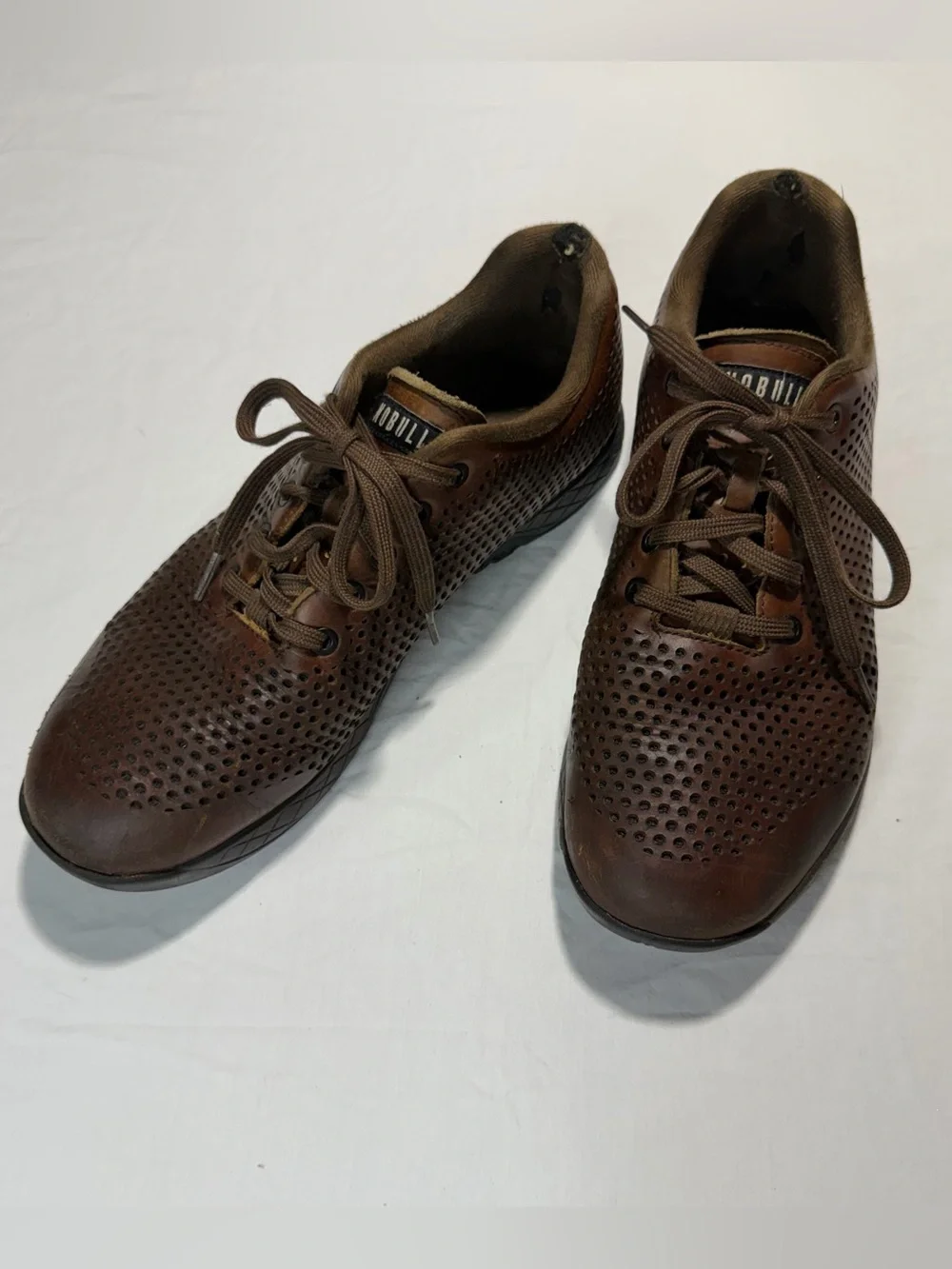 Nobull Perforated Leather Trainers